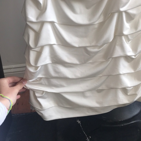 White Ruffle Dress - Picture 4 of 4